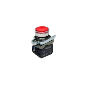 Pulsador luminoso rasante rojo 22mm 220VAC NA+NC