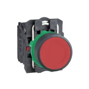 Pulsador no luminoso rasante rojo 22mm 1NC IP66
